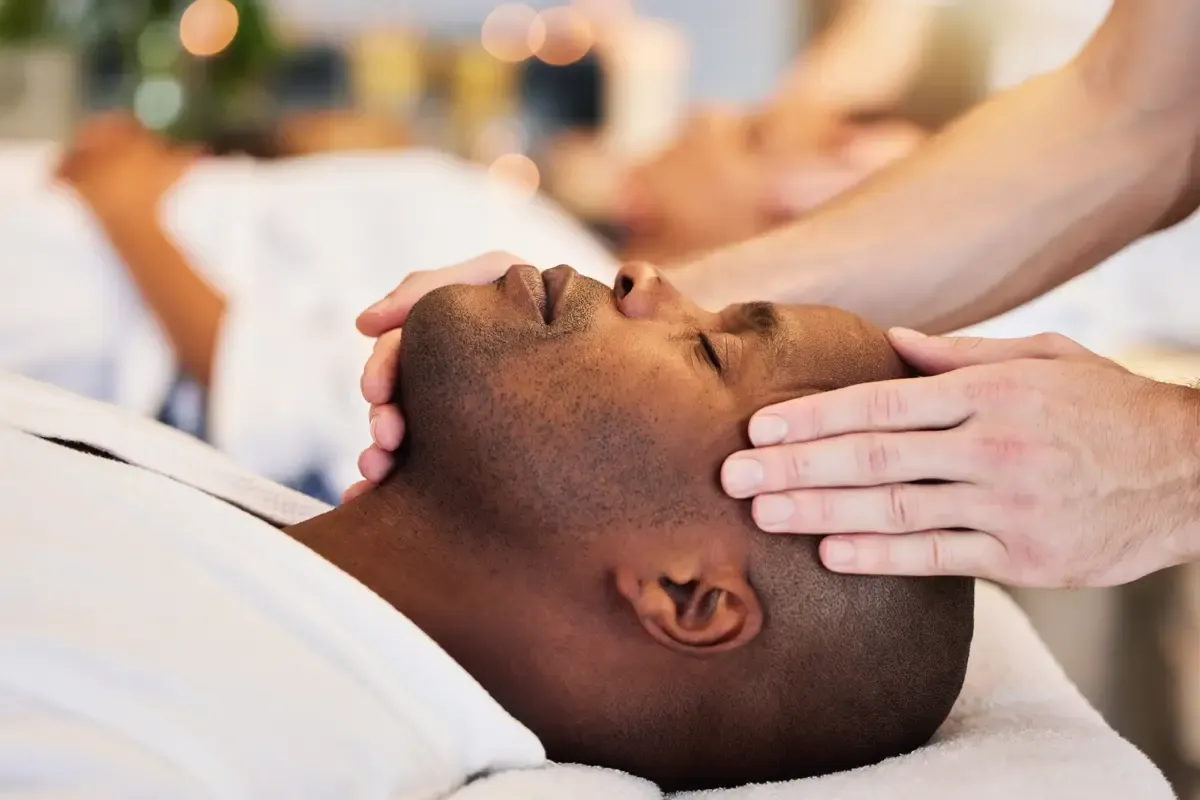 Therapist working with a patient on wrist and hand rehabilitation
